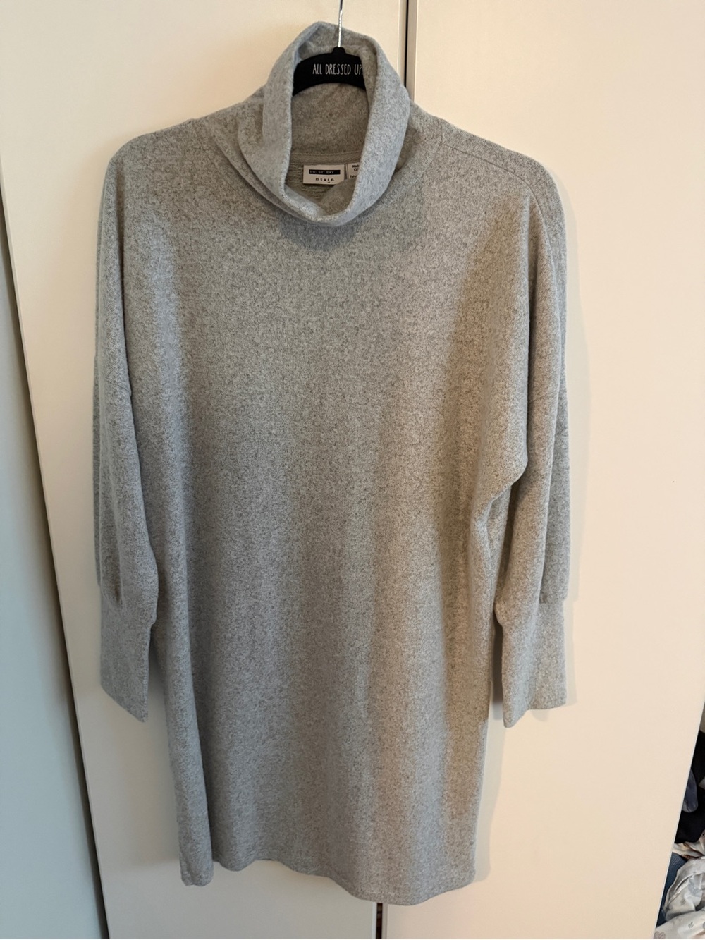 Noisy May Heather Gray Turtleneck Sweater